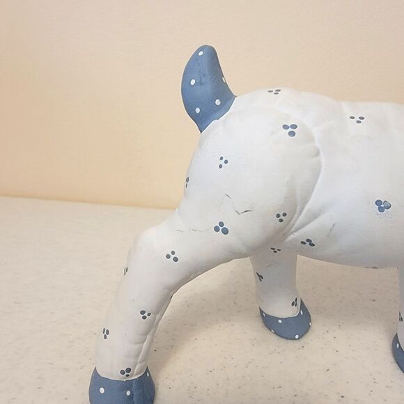 Vintage Kimple Ceramic Mold Christmas Reindeer & Santa Sleigh Quilted Figures - Picture 12 of 16